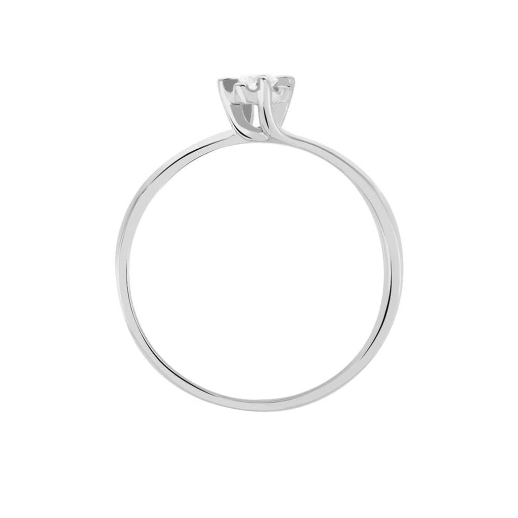 Anello Solitario Valentino Diamazing Oro Bianco Diamante - Anelli con Pietre Donna | Stroili