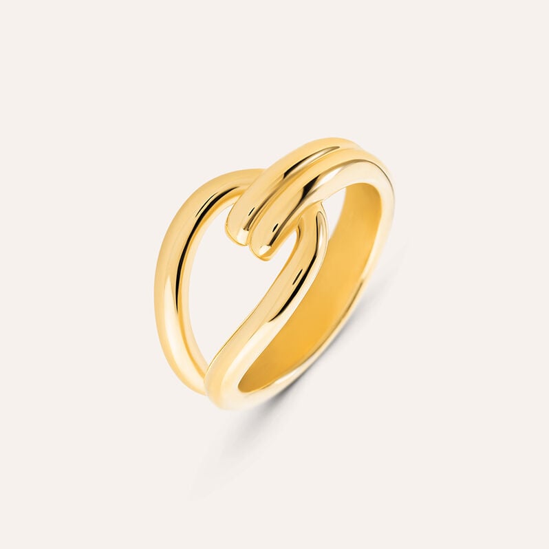 Anello Fascia Radiance Acciaio Dorato - Gioielli Donna | Stroili