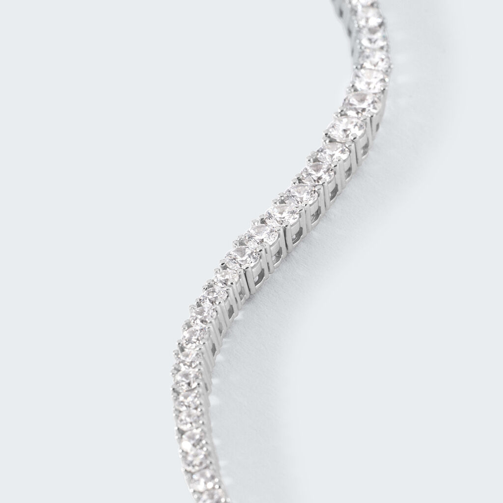 Bracciale Tennis Silver Elegance Argento Rodiato Cubic Zirconia - Bracciali Tennis Donna | Stroili