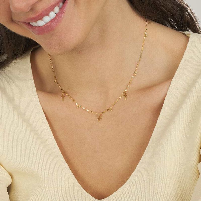Collana Rosario Holy Oro Giallo - Collane Rosario Donna | Stroili
