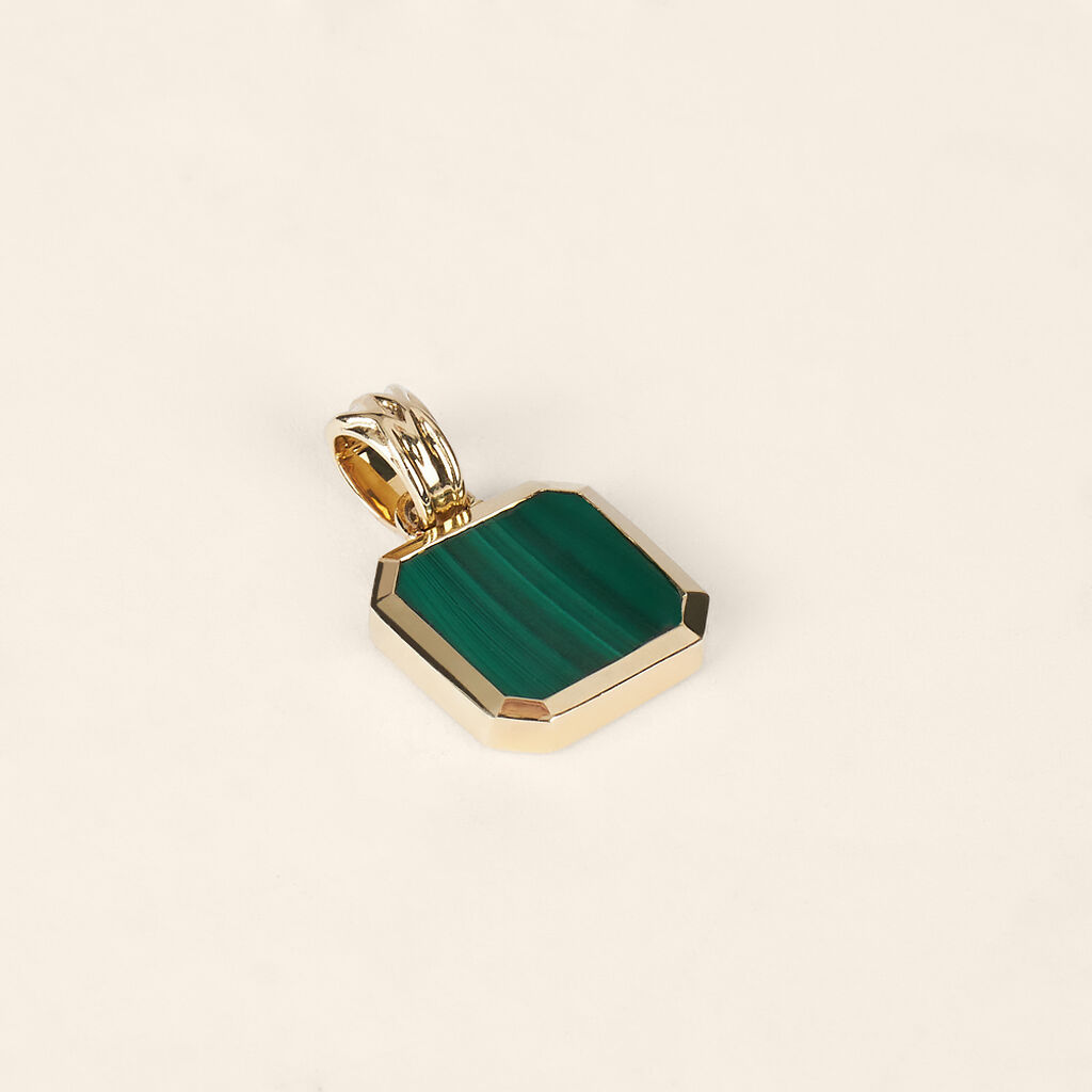 Pendente L'homme Or Oro Giallo Malachite