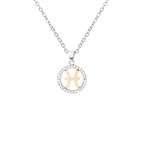 Collana Lady Chic Acciaio Bicolore Bianco / Rosa Cubic Zirconia - Collane Donna | Stroili