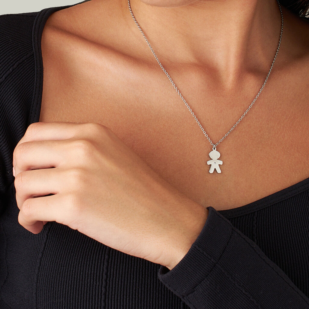 Collana Lady Chic Acciaio Cristallo - Collane Donna | Stroili