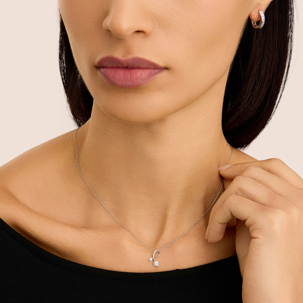 Collana Silver Elegance Argento Rodiato Cubic Zirconia - Collane Donna | Stroili
