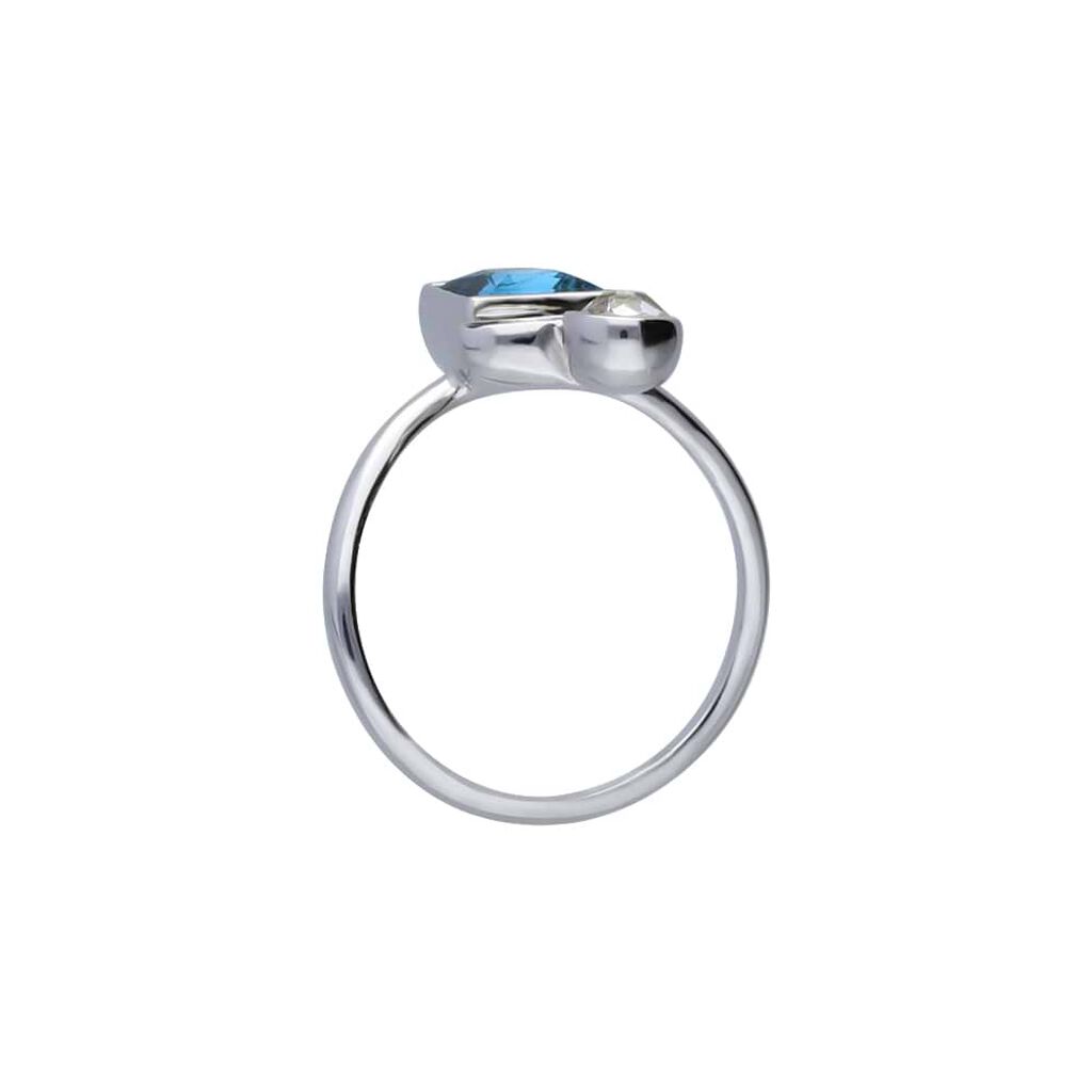 Anello Contrarie Violet Ottone Cristallo