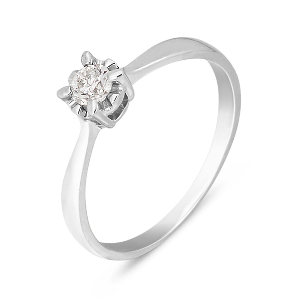 Anello Solitario Diamazing Oro Bianco Diamante