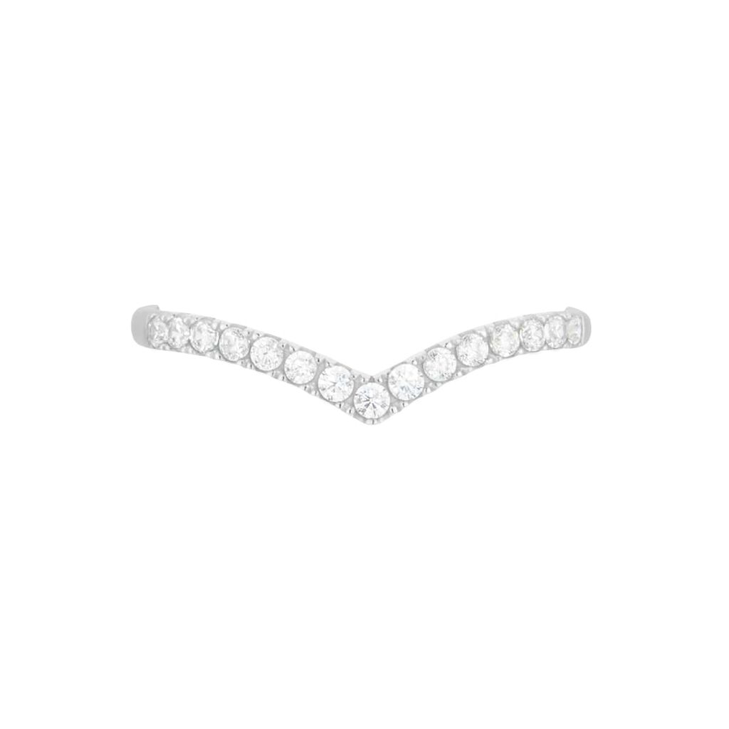 Anello Fantasia Claire Oro Bianco Cubic Zirconia - Anelli con Pietre Donna | Stroili