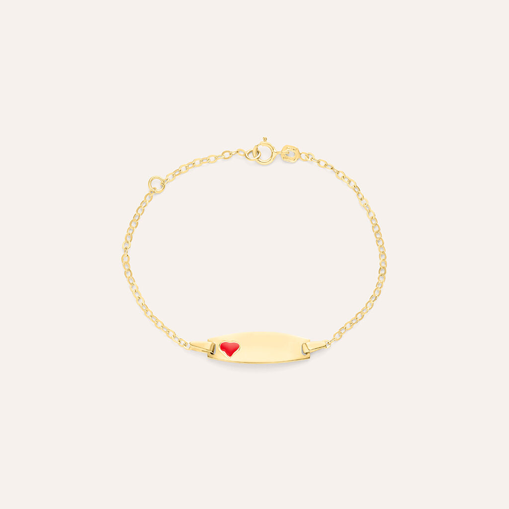 Bracciale Con Targhetta Holy Oro Giallo