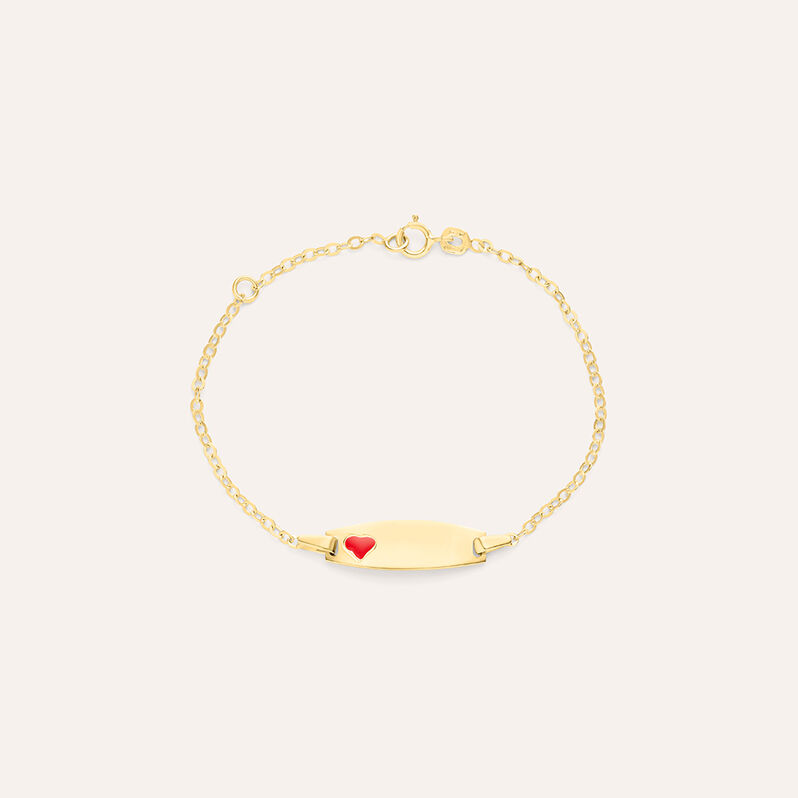 Bracciale Con Targhetta Holy Oro Giallo - Bracciali con Incisione Bambino | Stroili