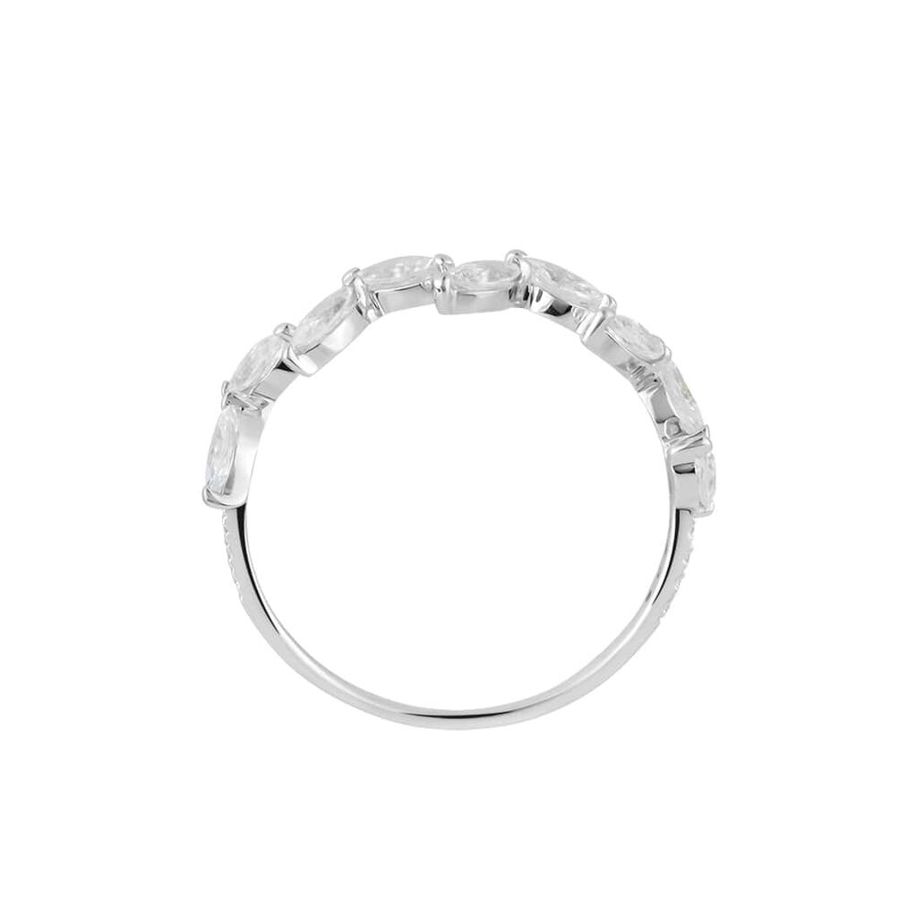 Anello Fantasia Claire Oro Bianco Cubic Zirconia - Anelli con Pietre Donna | Stroili