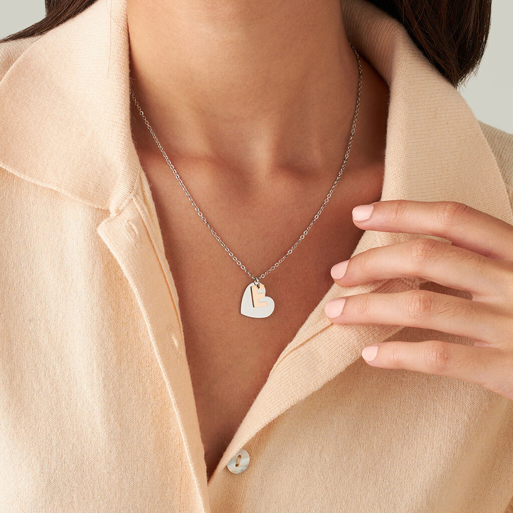 Collana Lady Chic Acciaio Bicolore Bianco / Rosa - Collane Donna | Stroili