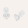 Orecchini Lobo Punto Luce Claire Oro Bianco Cubic Zirconia