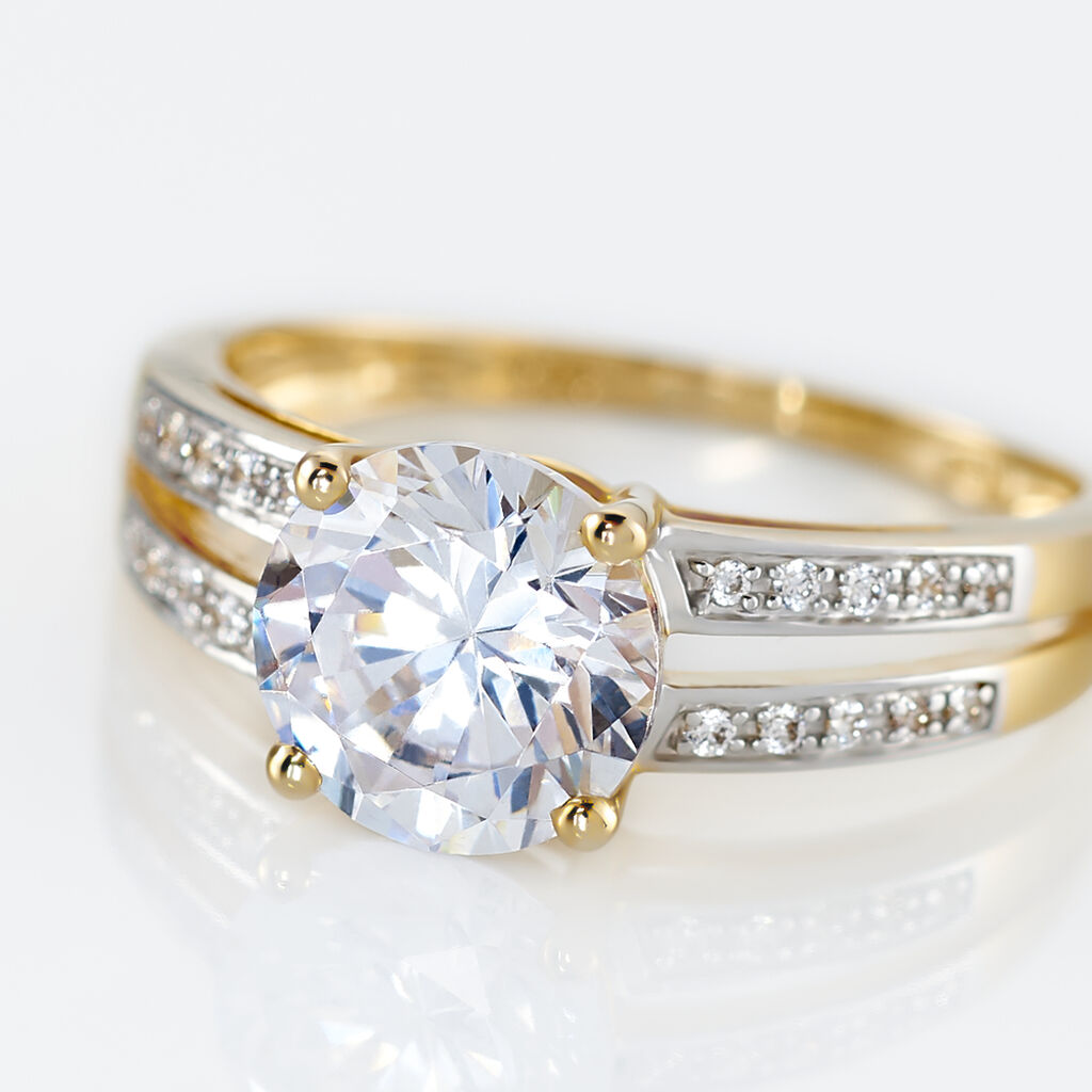 Anello Solitario Claire Oro Giallo Cubic Zirconia - Anelli con Pietre Donna | Stroili