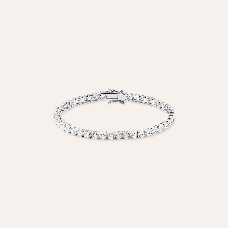 Bracciale Tennis Silver Elegance Argento Rodiato Cubic Zirconia - Bracciali Tennis Donna | Stroili