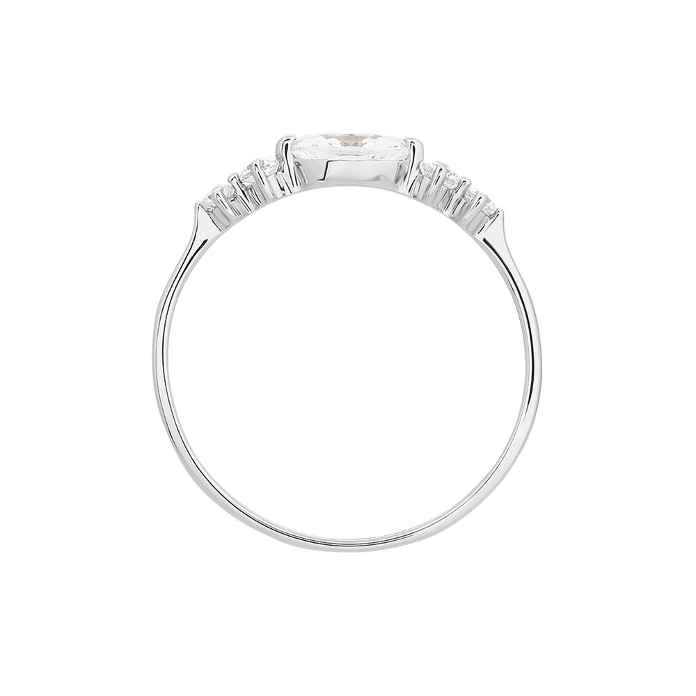 Anello Cuore Argento 925 Con Zirconi - Regolabile, Per Donna, Regalo Di Promessa O Fidanzamento - Foto 9