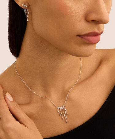Collana Silver Elegance Argento Rodiato Cubic Zirconia