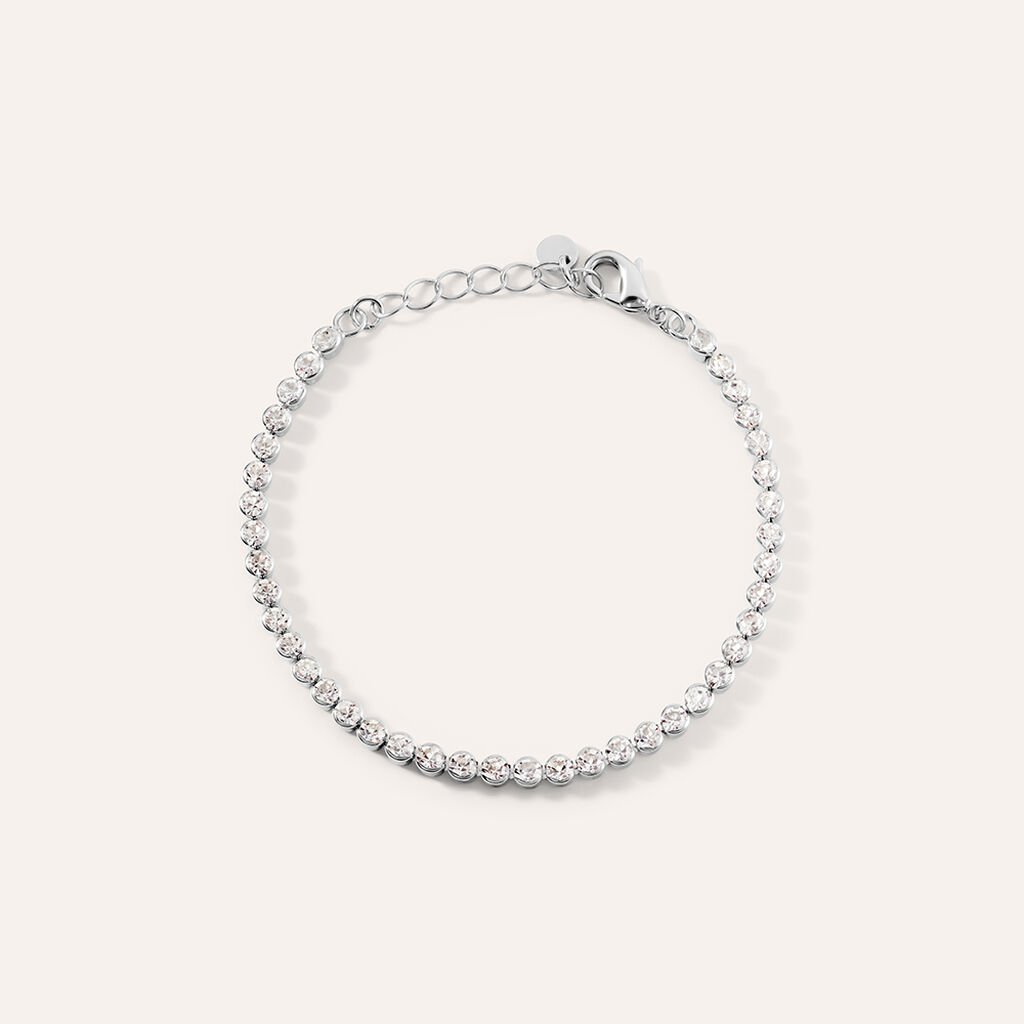 Bracciale Tennis Romantic Shine Metallo Cristallo