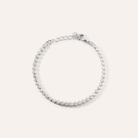 Bracciale Tennis Romantic Shine Metallo Cristallo - Bracciali Tennis Donna | Stroili