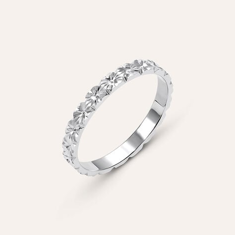 Fede Classica Diamantata 2.5 mm Oro Bianco - Anelli con Incisione Donna | Stroili