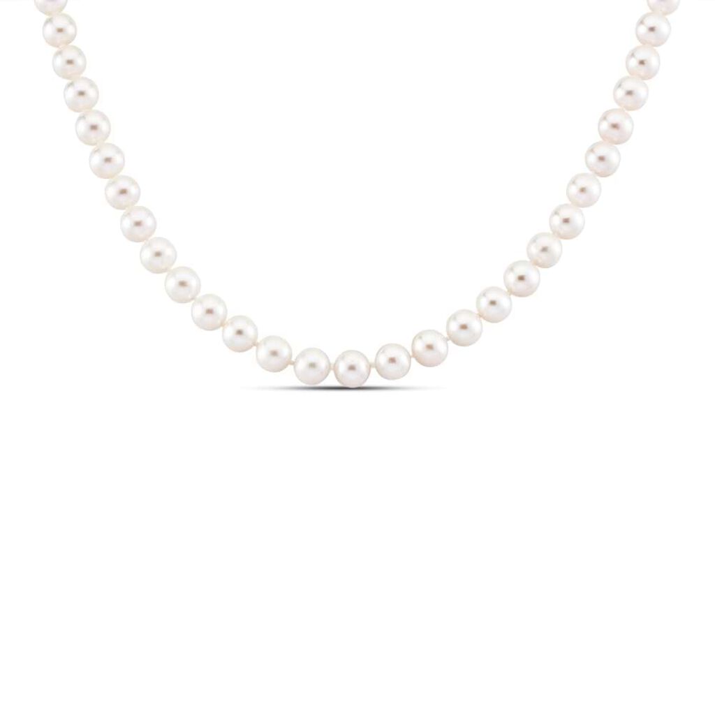 Collana Gold Pearls Oro Bianco Perla D'Acqua Dolce Diamante
