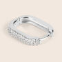 Orecchini A Cerchio Silver Shine Argento Rodiato Cubic Zirconia