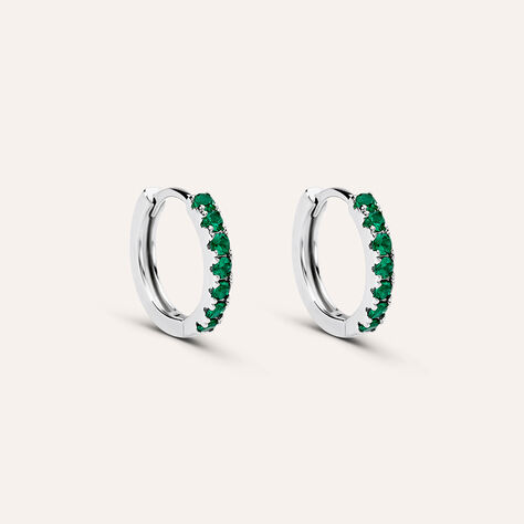 Orecchini A Cerchio Silver Rainbow Argento Rodiato Cubic Zirconia - Orecchini a Cerchio Donna | Stroili