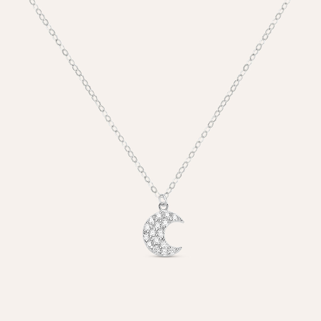 Collana Claire Oro Bianco Cubic Zirconia - Collane Donna | Stroili