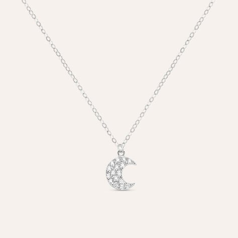 Collana Claire Oro Bianco Cubic Zirconia - Collane Donna | Stroili