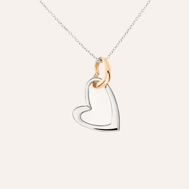 Collana Sunrise Acciaio Bicolore Bianco / Rosa
