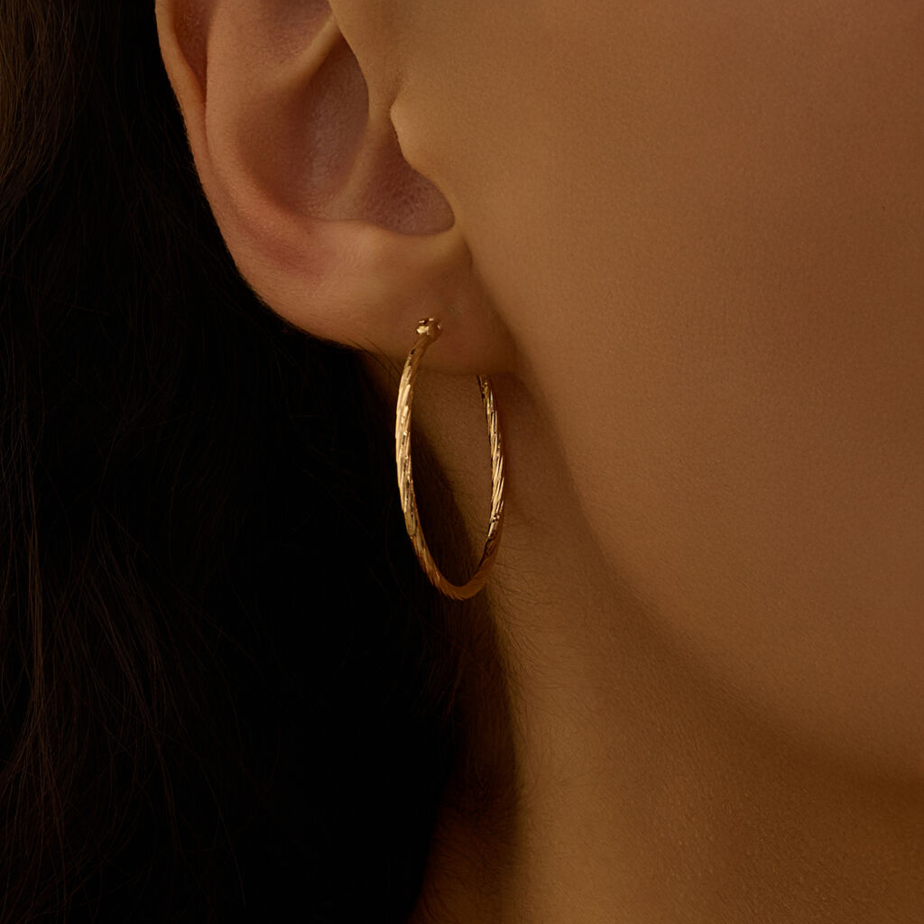 Orecchini A Cerchio Golden Dream Placcato Oro Giallo