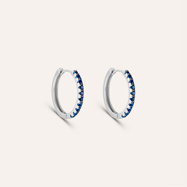 Orecchini A Cerchio Silver Rainbow Argento Rodiato Cubic Zirconia