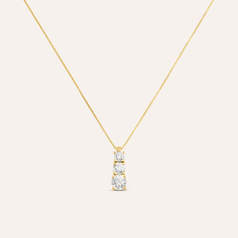 Collana Trilogy Diamotion Oro Giallo Diamante - Collane Donna | Stroili