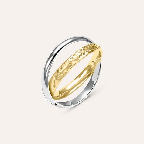 Anello Fascia Isabelle Oro Bicolore - Anelli Donna | Stroili