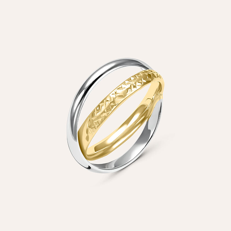 Anello Fascia Isabelle Oro Bicolore - Anelli Donna | Stroili