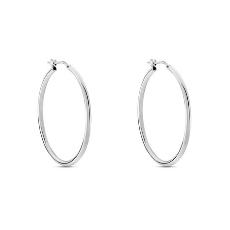 Orecchini A Cerchio Silver Collection Argento Rodiato - Orecchini a Cerchio Donna | Stroili