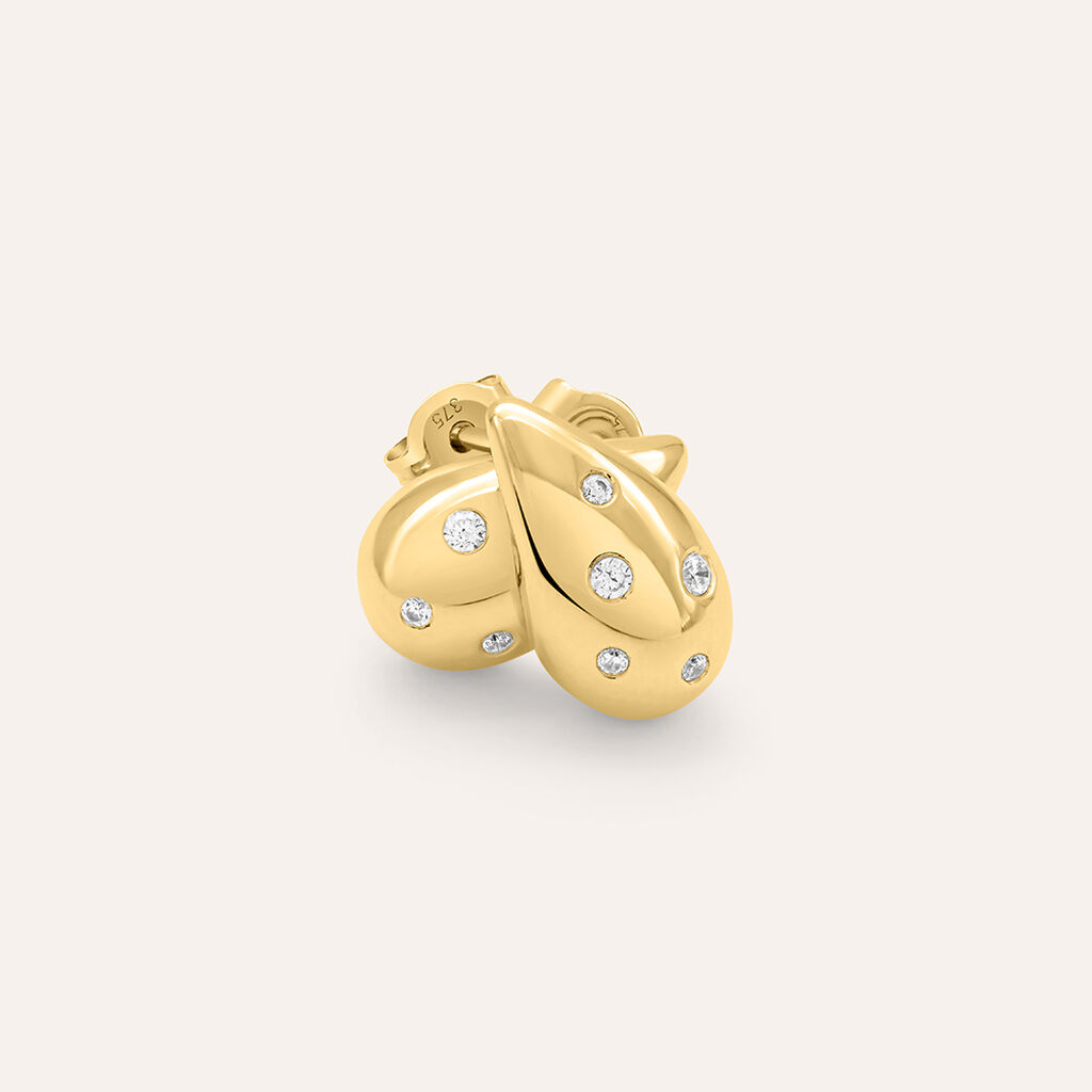 Orecchini Lobo Claire Oro Giallo Cubic Zirconia