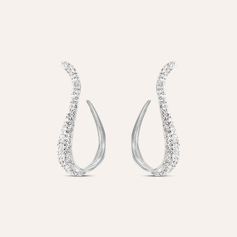 Orecchini Pendenti Aura Acciaio Cristallo - Orecchini Pendenti Donna | Stroili