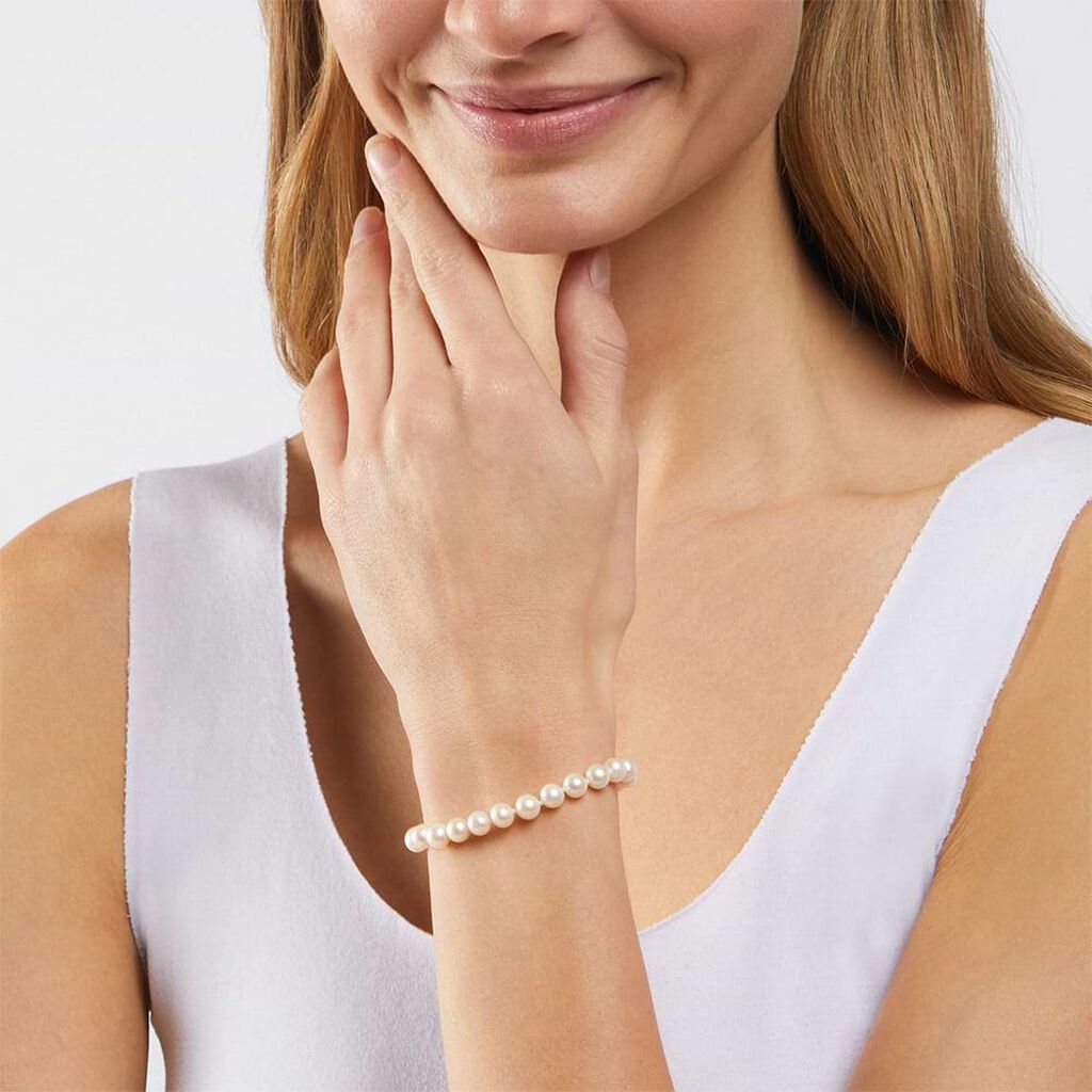 Bracciale Gabrielle Oro Giallo Perla D'Acqua Dolce - Bracciali Donna | Stroili