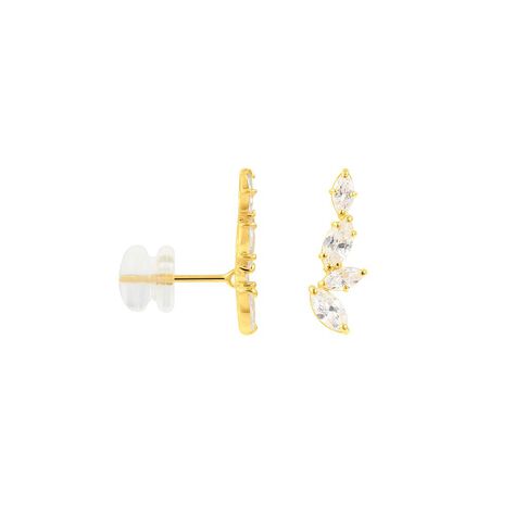 Orecchini Lobo Bon Ton Oro Giallo Cubic Zirconia - Orecchini a Lobo Donna | Stroili