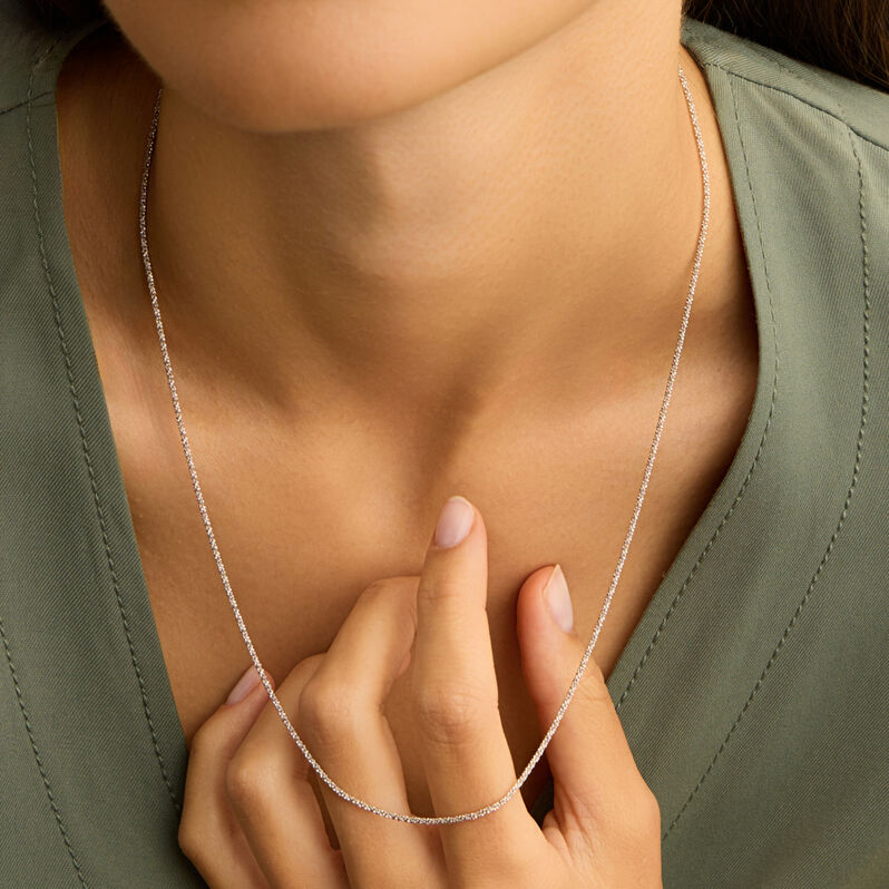 Catenina Silver Collection Argento Rodiato - Collane Catena Donna | Stroili