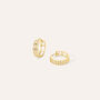 Orecchini A Cerchio Toujours Oro Giallo Cubic Zirconia