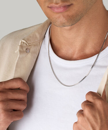 Catena Gentleman Argento Rodiato