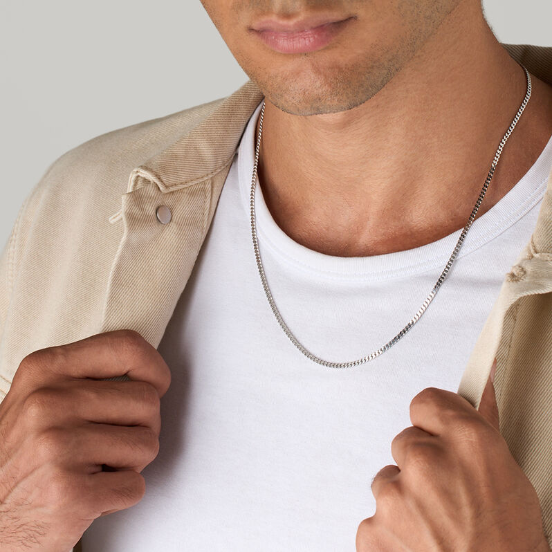 Catena Gentleman Argento Rodiato - Collane Catena Uomo | Stroili