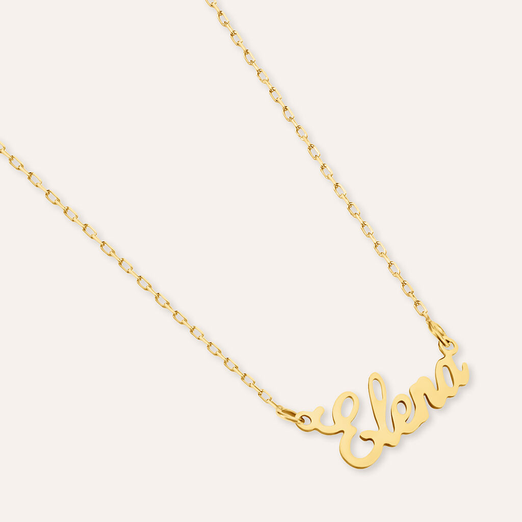 Collana Elena Gold Names Oro Giallo