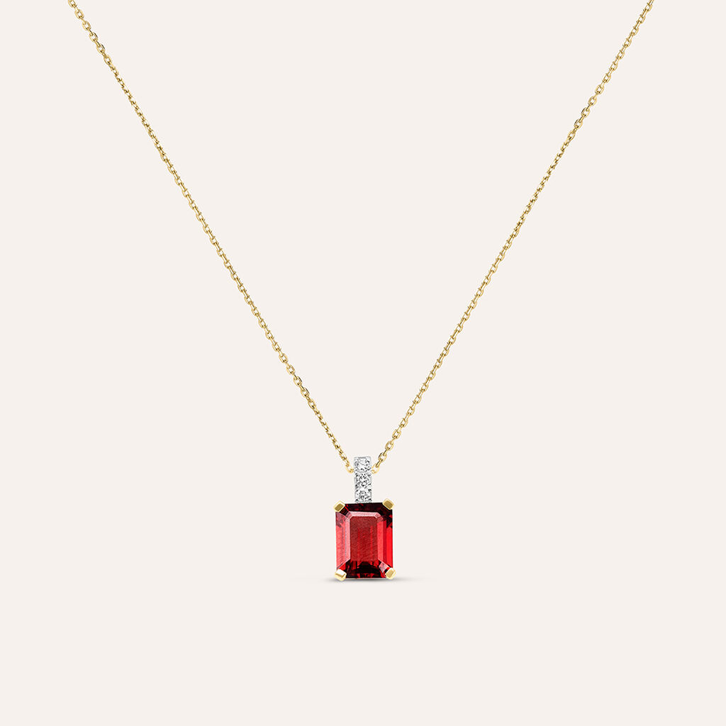 Collana Jasmine Oro Giallo Rodolite Diamante - Collane Donna | Stroili