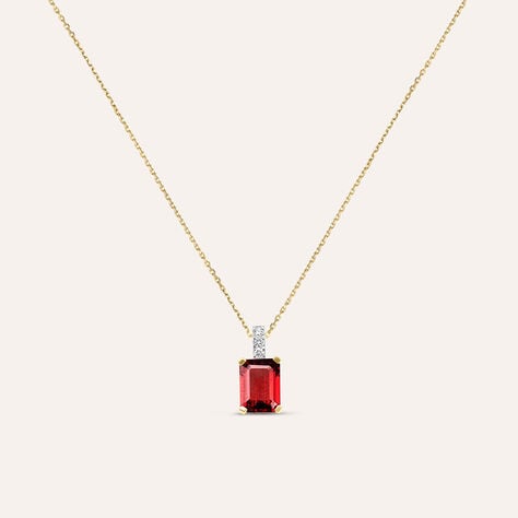 Collana Jasmine Oro Giallo Rodolite Diamante - Collane Donna | Stroili