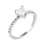 Anello Solitario Lady Chic Acciaio Cristallo