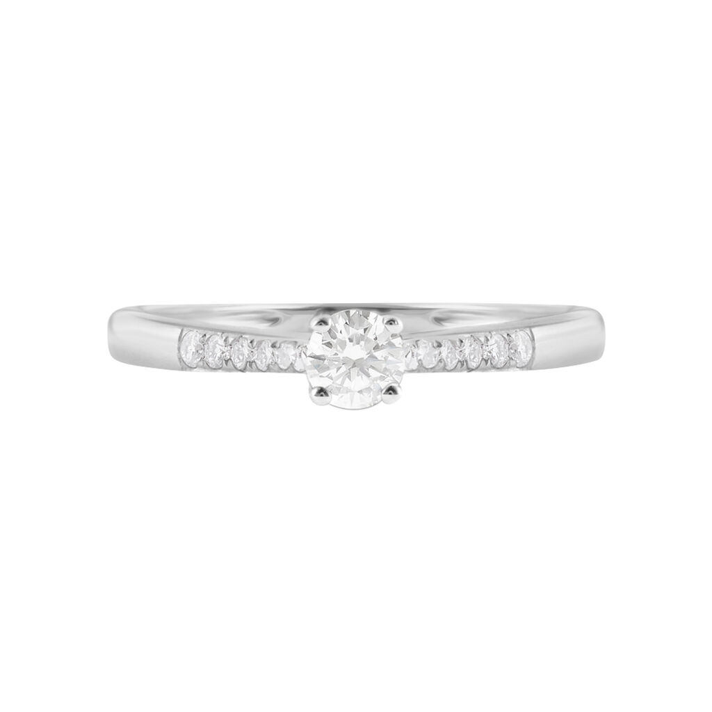 Anello Solitario Grace Oro Bianco Diamante - Anelli con Pietre Donna | Stroili