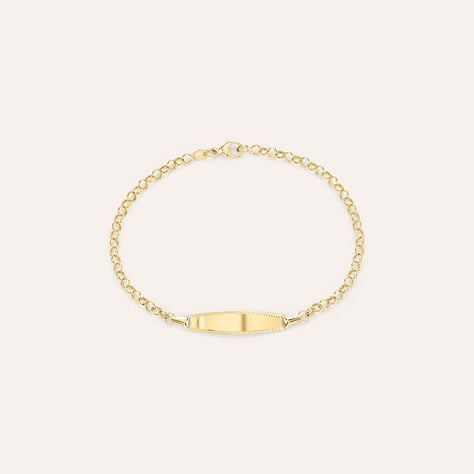 Bracciale Con Targhetta Religious Gold Oro Giallo - Bracciali Bambino | Stroili