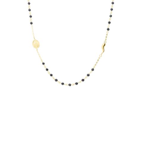 Collana Rosario Holy Oro Giallo Spinello - Collane Rosario Donna | Stroili